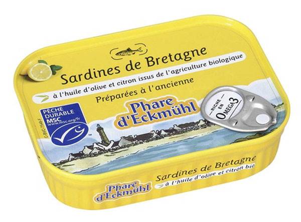 Sardines Phare huile d'olive/citron