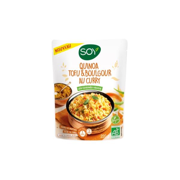 Quinoa tofu et boulgour au curry AB