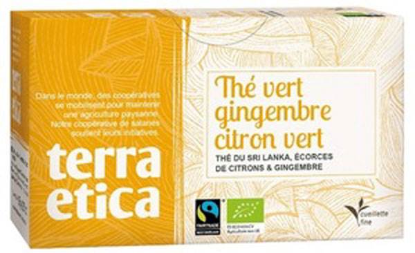 Thé Gingembre/Citron Vert AB Terra Etica