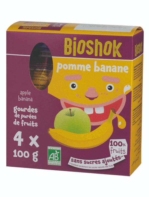 Gourdes Pom/Banane Bioshok AB