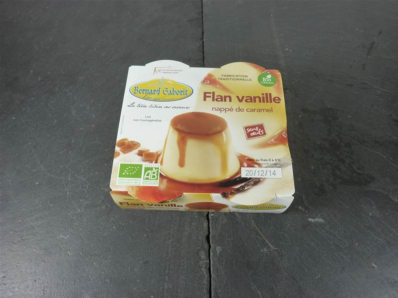 Flan Vanille nappé de caramel Bio AB