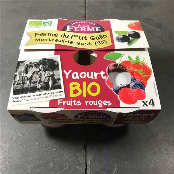 Yaourt BIO Fruits Rouges AB